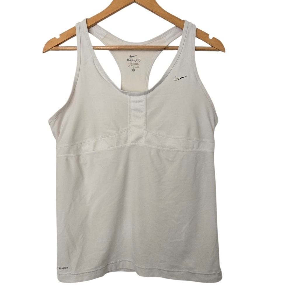Nike White Dri-FIT Tank Top Size XL - Picture 2 of 5